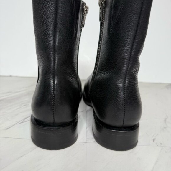 New! Frye Veronica Inside Zip Black Leather Bootie 8B - Picture 4 of 14